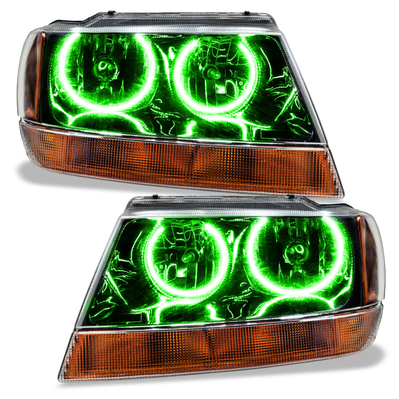 ORACLE Lighting Oracle 99-04 Jeep Grand Cherokee SMD HL - Black - ColorSHIFT w/o Controller