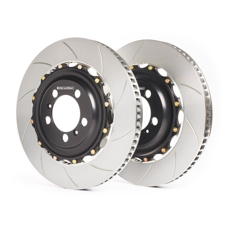 GiroDisc 2021+ Lamborghini Huracan STO (w/Carbon Ceramic Brakes) Front Slotted Rotors