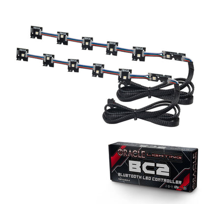 ORACLE Lighting Oracle 14-21 Infiniti Q50 RGB+W Headlight Halo Upgrade Kit - ColorSHIFT w/ BC1 Controller