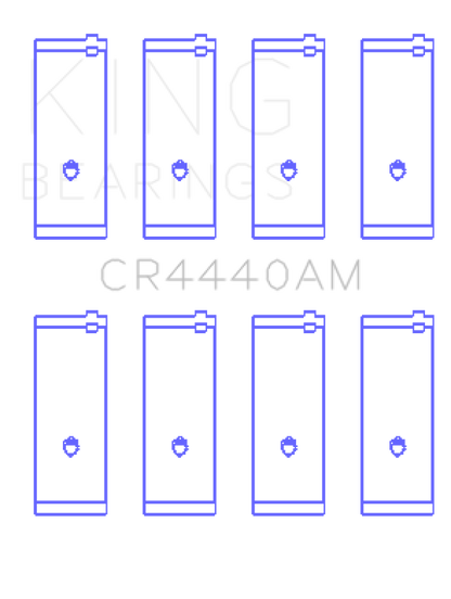 King Engine Bearings Ford 73HM 83HM 85HM Cosworth Yb (Size +1.0mm) Connecting Rod Bearing Set