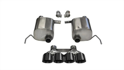 CORSA Performance Corsa 14-19 Chevy Corvette C7 Coupe 6.2L V8 AT/MT 2.75in Valve-Back Dual Rear Exit Black Xtreme Exht