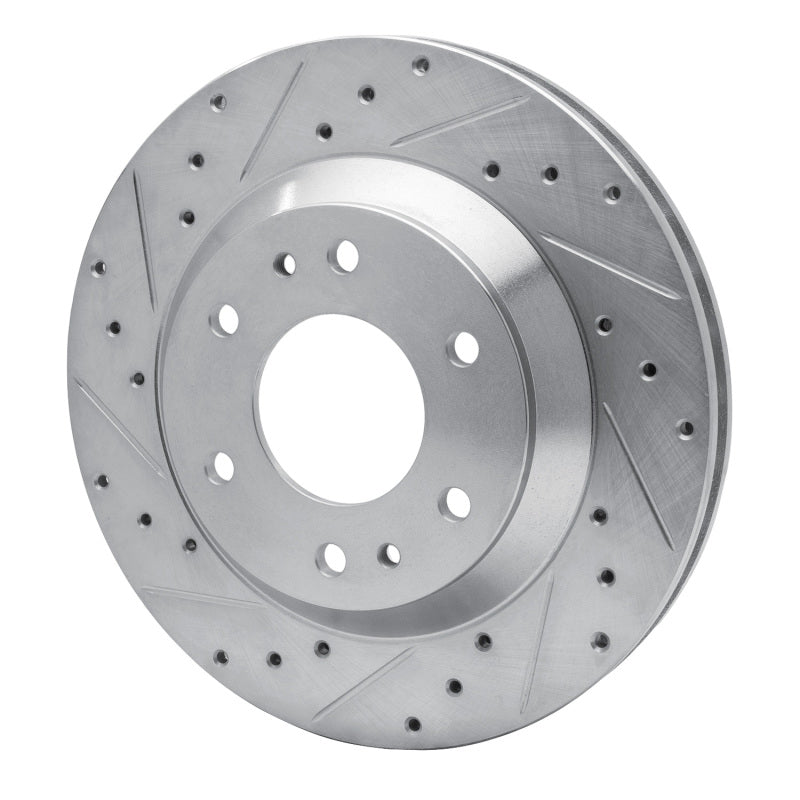 R1 Concepts R1 02-05 Buick Rainier Front Left Drilled & Slotted Silver Brake Rotor