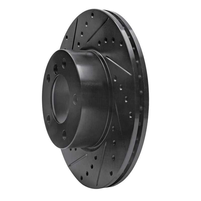 R1 Concepts R1 06-13 BMW 125i (Mexico) Front Left Drilled & Slotted Black Brake Rotor