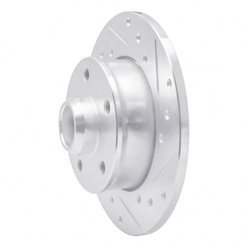 R1 Concepts R1 92-98 Volkswagen Golf Rear Right Drilled & Slotted Silver Brake Rotor