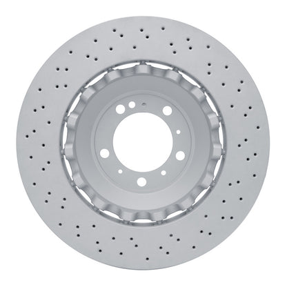 DFC 16-23 Porsche Cayman Left Front Drilled Hi-Carbon Alloy Geomet Coated Rotor