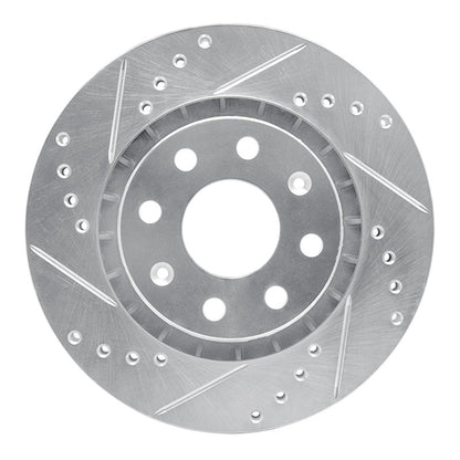 R1 Concepts R1 04-17 Chevrolet AVEO (USA/Canada) Front Left Drilled & Slotted Silver Brake Rotor