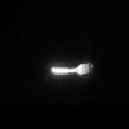 AlphaRex 21-23 Ford F-150 LUXX LED Taillights - Black w/ BLIS