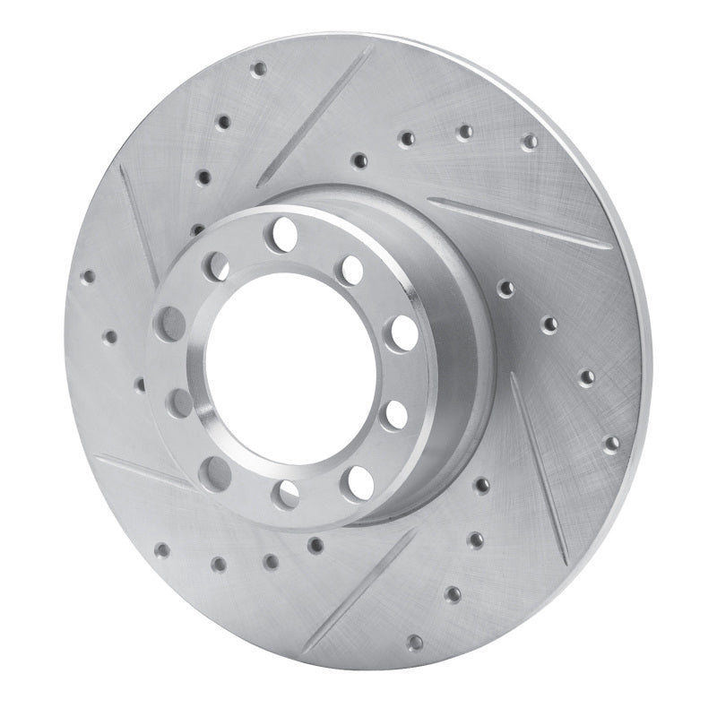 R1 Concepts R1 73-85 Mercedes-Benz 230 Front Left Drilled & Slotted Silver Brake Rotor