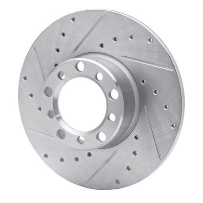 R1 Concepts R1 73-85 Mercedes-Benz 230 Front Left Drilled & Slotted Silver Brake Rotor