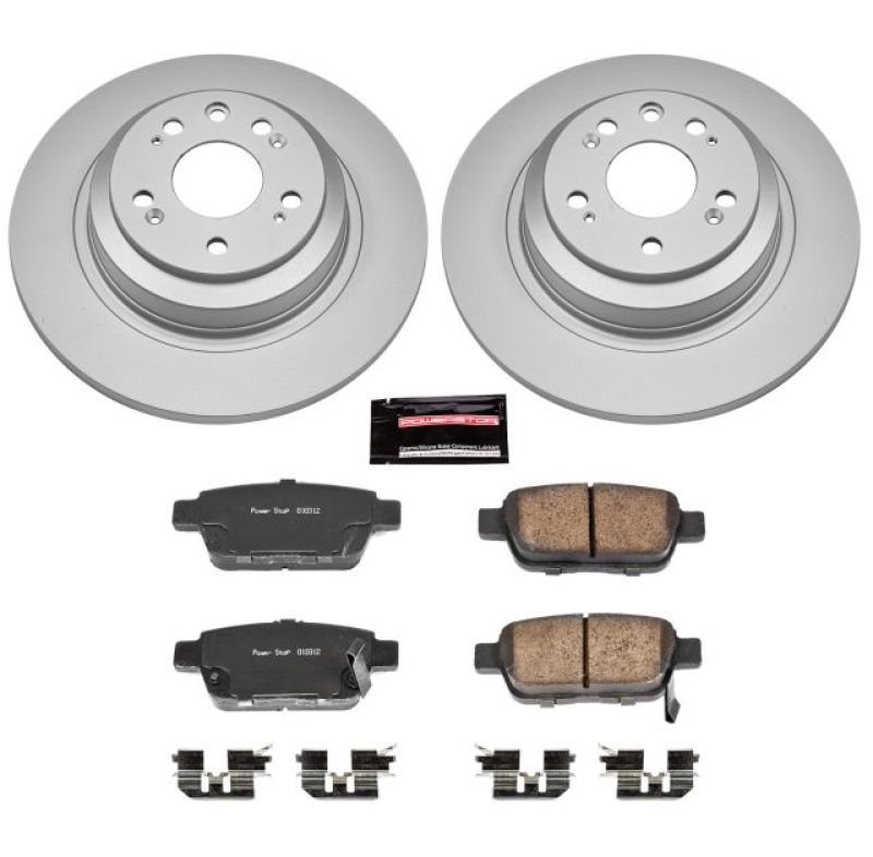 PowerStop Power Stop 09-14 Acura TL Rear Z17 Evolution Geomet Coated Brake Kit