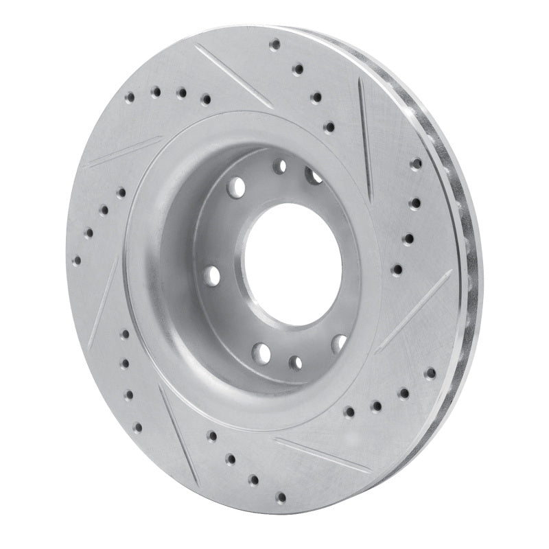 R1 Concepts R1 06-09 Buick Rainier Front Left Drilled & Slotted Silver Brake Rotor