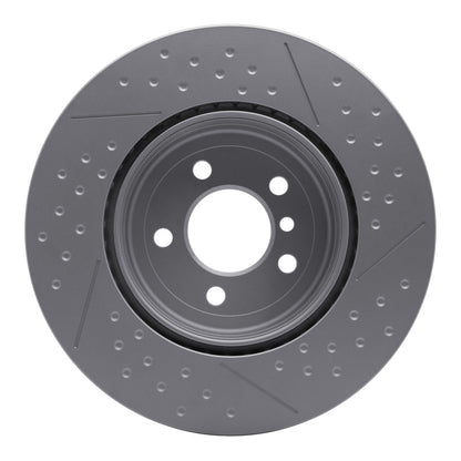DFC 13-21 BMW 428i Rear GeoSPEC Coated Rotor - Dimpled and Slotted
