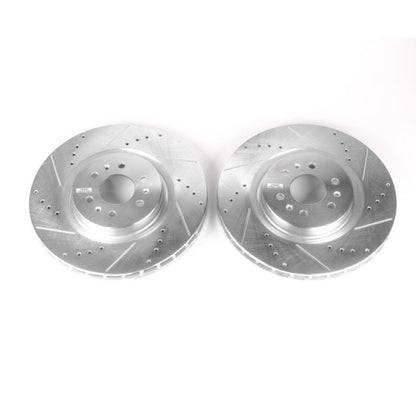 PowerStop Power Stop 04-07 Cadillac CTS Front Evolution Drilled & Slotted Rotors - Pair