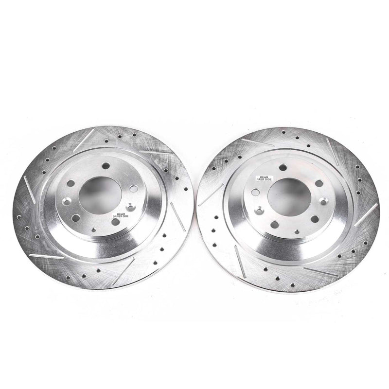 PowerStop Power Stop 06-07 Mazda 6 Rear Evolution Drilled & Slotted Rotors - Pair