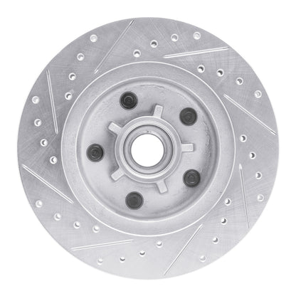 R1 Concepts R1 77-95 Buick Electra Front Right Drilled & Slotted Silver Brake Rotor
