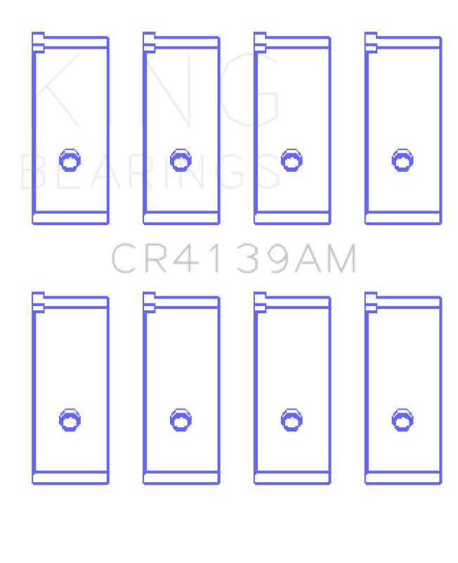 King Engine Bearings King Honda 91CI/1.5L D15A2/D15A3/D15B1/D15B2/D15B7/D15B8/D15Z1 (Size +0.50) Rod Bearing Set