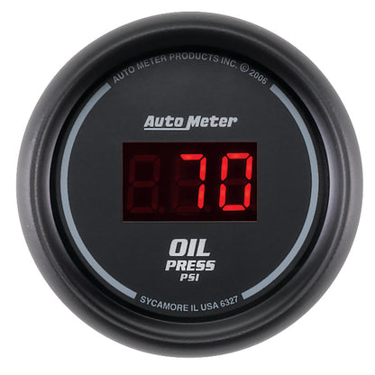 Autometer Black 0-100 psi Digital Oil Pressure Gauge