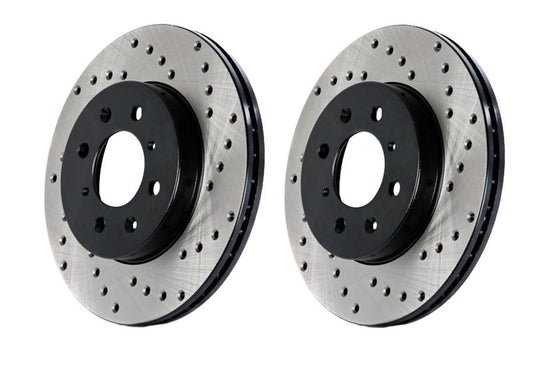 Stoptech Centric 08-09 Lexus IS-F Drilled Rear Rotor
