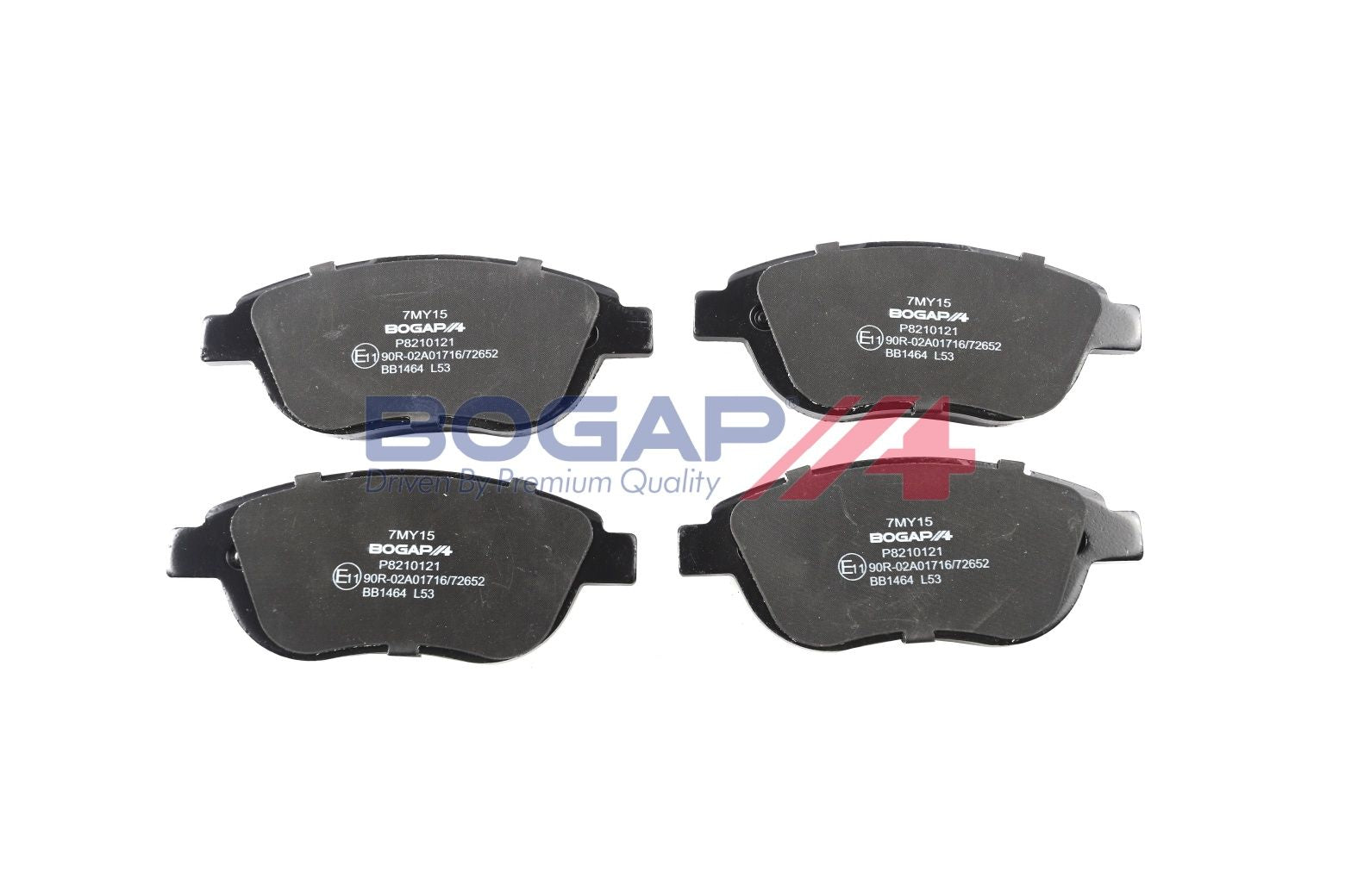 BOGAP P8210121 Brake Pad Set, Disc Brake