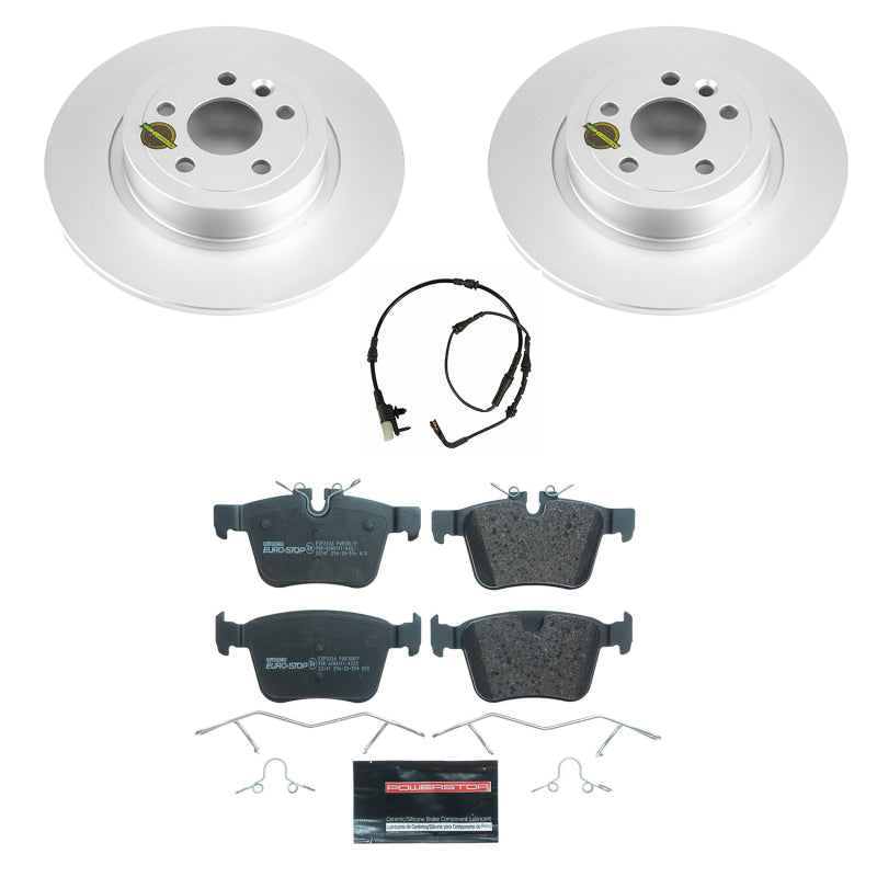 PowerStop Power Stop 16-19 Land Rover Range Rover Evoque Rear Euro-Stop Brake Kit