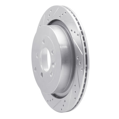 R1 Concepts R1 05-16 Land Rover Discovery (Latin America) Rear Left Drilled & Slotted Silver Brake Rotor
