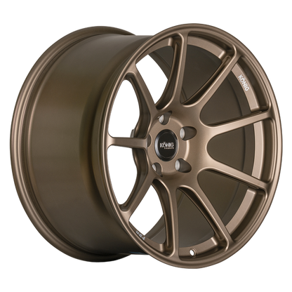 Konig Forged F5R 18x9 5x112 ET42 Satin Bronze Wheel (Knurled Bead)