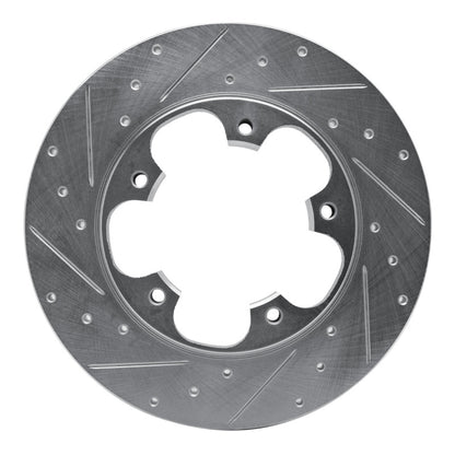 R1 Concepts R1 15-25 Ford Transit-250 Rear Left Drilled & Slotted Silver Brake Rotor
