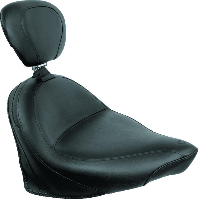 Mustang Motorcycle Mustang 07-15 Honda VT750C2 Spirit,10-20 Phantom Wide Touring 2PC Seat - Black