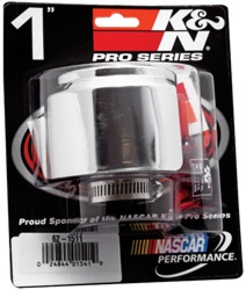 K&N Engineering K&N 1in Flange ID x 3in OD x 2.5in Height Clamp On Crankcase Vent Filter