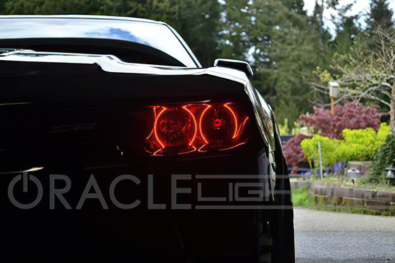 ORACLE Lighting Oracle Chevy Camaro Non-RS 14-15 Dual Halo Kit Round Style - ColorSHIFT w/ BC1 Controller