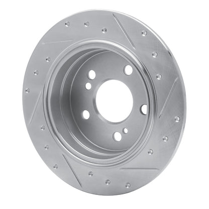 R1 Concepts R1 90-95 Mercedes-Benz 300SL Rear Left Drilled & Slotted Silver Brake Rotor