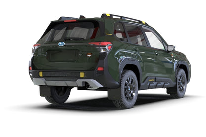 Rally Armor 2026 Subaru Forester Wilderness Black UR Mud Flap w/Green Logo