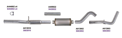 Diamond Eye Performance Diamond Eye KIT 3in Catback Single GAS AL CHEVY/GM 4.8L 5.3L 1500