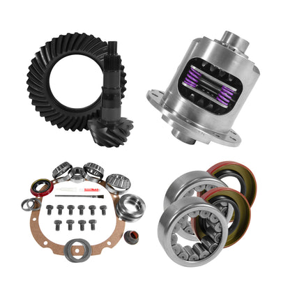 Yukon Gear & Axle Yukon 8.8in Ford 4.11 Rear Ring & Pinion Install Kit 31 Spline Positraction 2.99in Axle Bearings