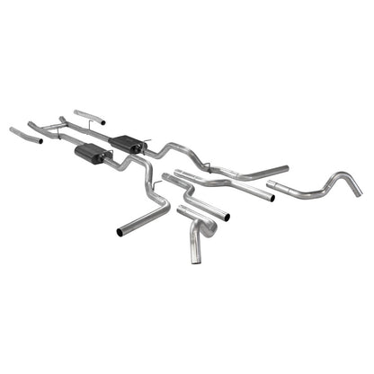 Flowmaster 67-72 Ford F100 American Thunder Exhaust System - (w/o Side Tank)