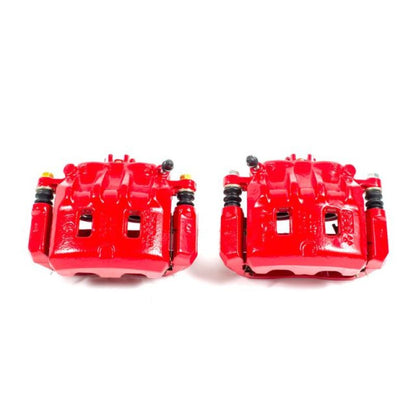 PowerStop Power Stop 02-03 Subaru Impreza Front Red Calipers w/Brackets - Pair