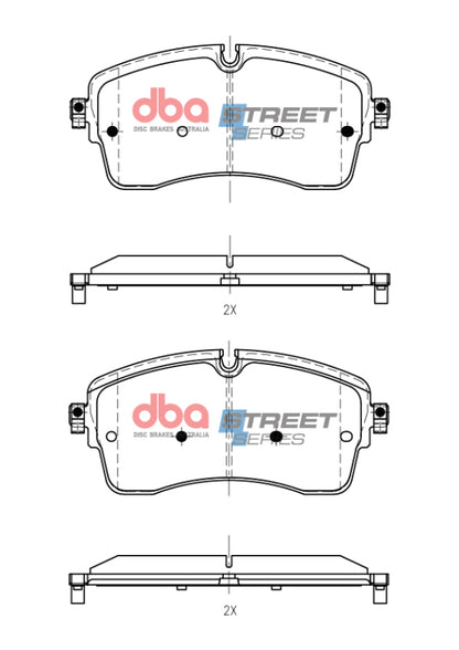 DBA 20-22 Land Rover Defender Street Series Front Brake Pads
