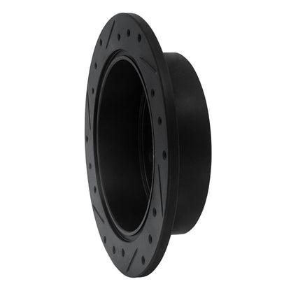 R1 Concepts R1 97-04 Mitsubishi DIAMANTE Rear Right Drilled & Slotted Black Brake Rotor