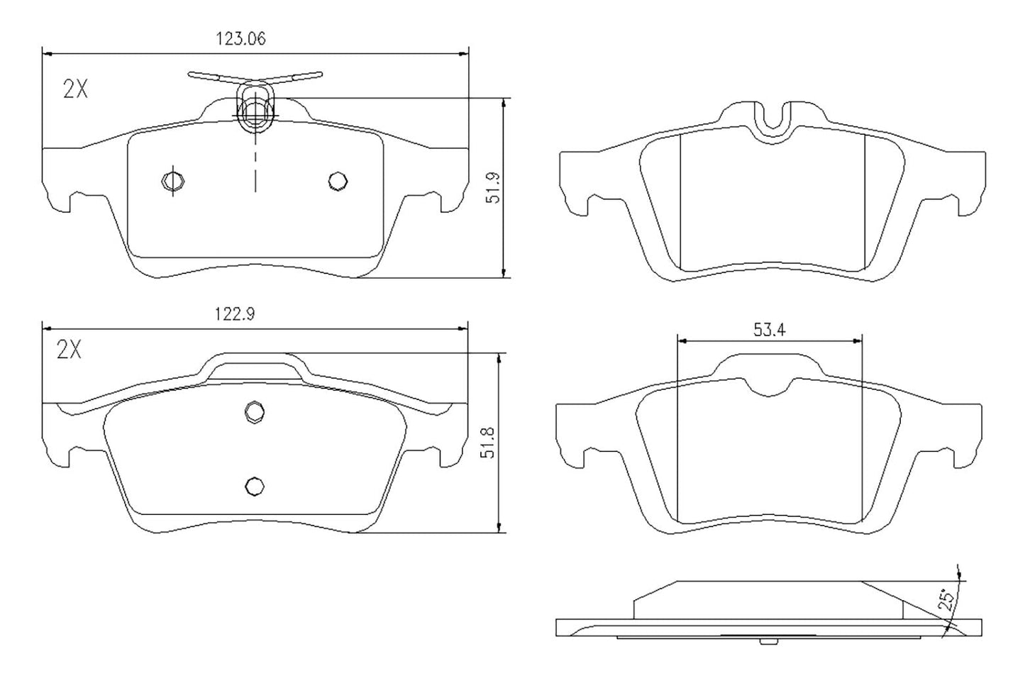 BOGAP F8210135 Brake Pad Set, Disc Brake