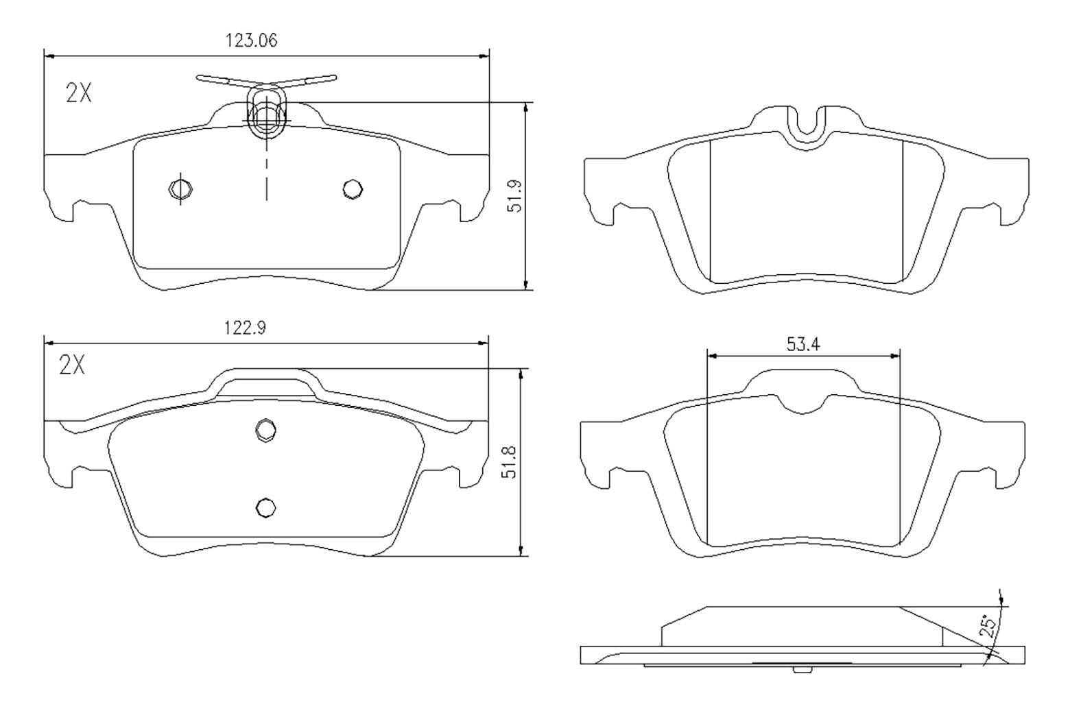 BOGAP F8210135 Brake Pad Set, Disc Brake