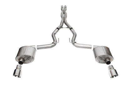 CORSA Performance Corsa 24+ Ford MustangGT Sport Cat-Back Exhaust System 3.0in Dual Rear Exit w/4.5in Pro Series Tips