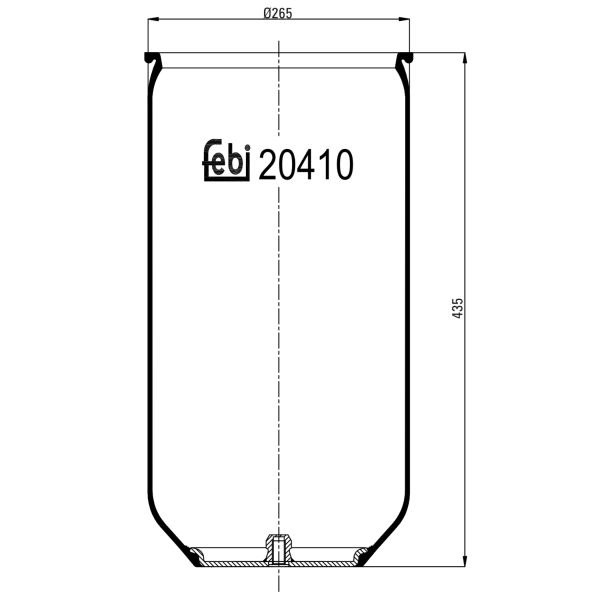 FEBI FE20410 Air Suspension Bellow