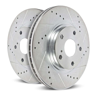 PowerStop Power Stop 02-06 Audi A4 Rear Evolution Drilled & Slotted Rotors - Pair