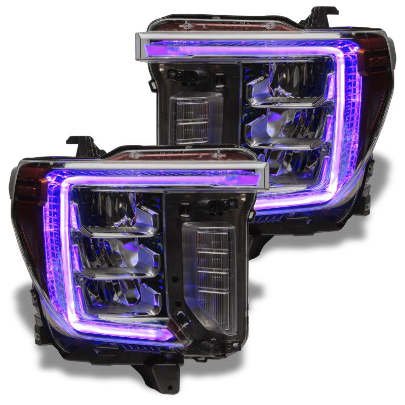 ORACLE Lighting Oracle 20-21 GMC Sierra 2500/3500 HD RGB+W Headlight DRL Upgrade Kit - ColorSHIFT 2