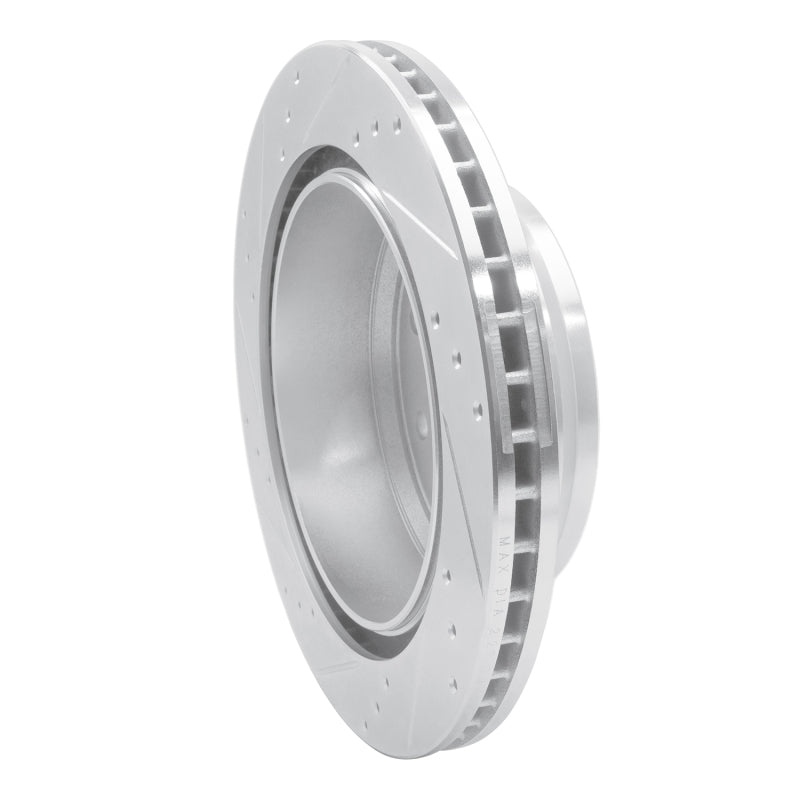 R1 Concepts R1 12-21 Nissan NV2500 Rear Right Drilled & Slotted Silver Brake Rotor