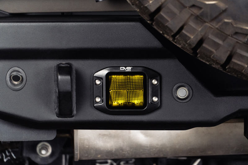 DV8 Offroad DV8 3-Inch Elite Series LED Amber Flush Mount Pod Light