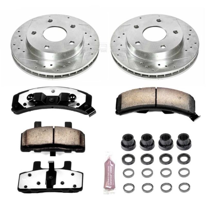 PowerStop Power Stop 94-99 Dodge Ram 1500 Front Z36 Truck & Tow Brake Kit
