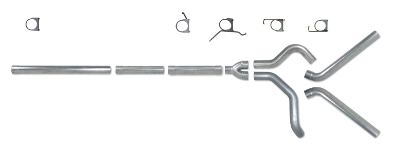 Diamond Eye Performance Diamond Eye KIT 4in Catback MFLR RPLCMENT PIPE DUAL AL: 2004.5-2007.5 DODGE CUMMINS 600