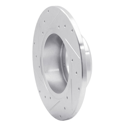 R1 Concepts R1 74-99 Land Rover Defender 110 Front Right Drilled & Slotted Silver Brake Rotor