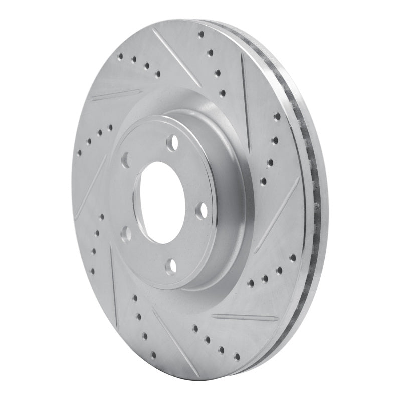 R1 Concepts R1 07-15 Ford Edge Front Right Drilled & Slotted Silver Brake Rotor
